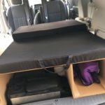 June 8, 2019 Second camper van bed with mattress